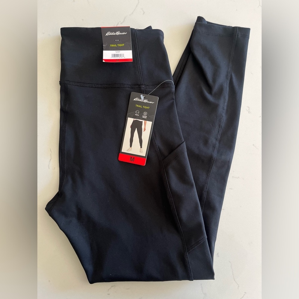 Eddie Bauer - Trail Tight Black Leggings w/ Side pockets